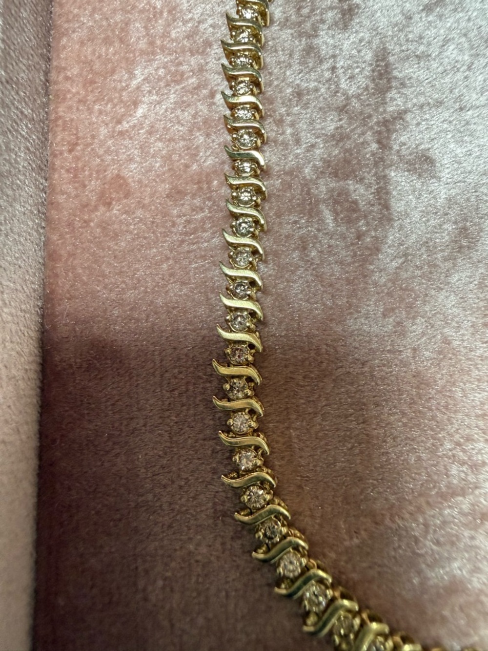 10k Diamond Tennis Bracelet - Picture 3 of 5